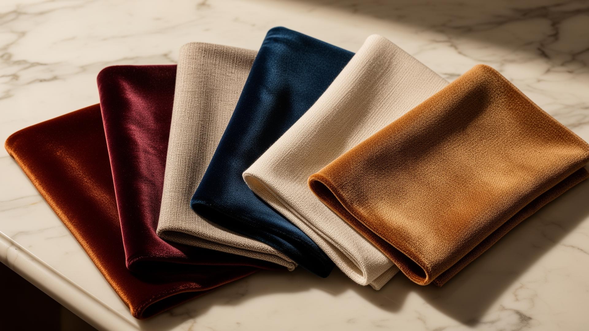 Fabrics — Wide range of upholstery fabrics, linings and covers in various colours and textures.