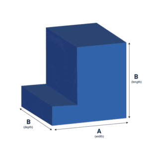 L-Shaped Curved Foam Cut to Size - Image 1